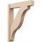 Ekena Millwork 6-in W x 28-in D x 36-in H Funston Block Rough Cedar Woodgrain TimberThane Outlooker, Primed Tan OUTUR060X28X36FST44RCPR - alternate 1